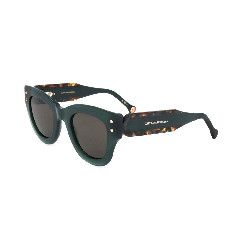 NEW Carolina Herrera HER 0222/S 0ACKIR Green Sunglasses authentic